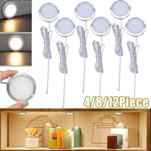12pcs under cabinet - 4/8/12pcs, led