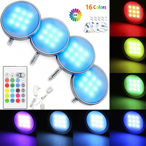 4pcs rgb led - under, cabinet