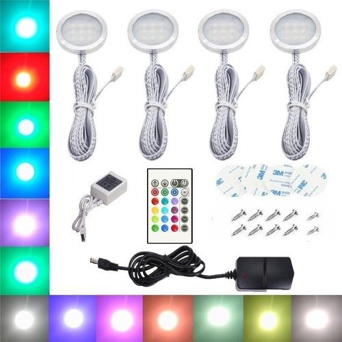 4pcs rgb led under - 4pcs,