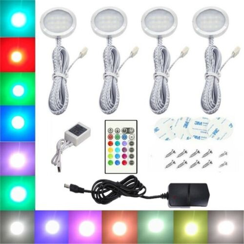 4pcs rgb led under cabinet - 4pcs,