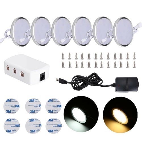 6pcs under cabinet - cabinet, lights